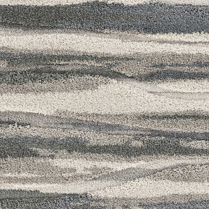 39" X 63" Grey Polypropelene Rug