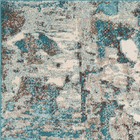 Image of 60" X 90" Ivory or Teal Polypropelene Rug