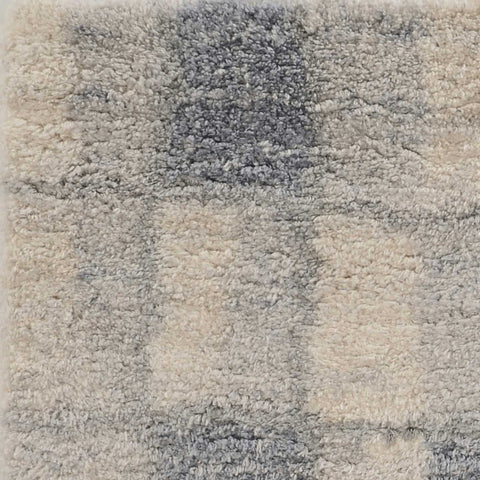 Image of 5 x 7 Polypropylene Ivory or Blue Area Rug