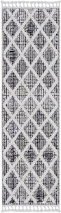 63" X 91" Charcoal Polyester Rug