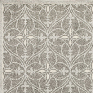 6 x 9 UV treated Polypropylene Grey Area Rug