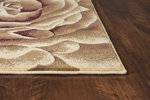 Image of 5 x 7 Polypropylene Ivory Area Rug