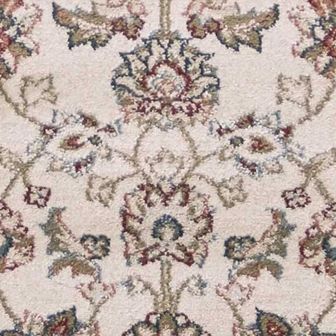 Image of 2 x 7 Runner Polypropylene Ivory or Red Area Rug