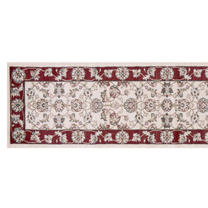 2 x 7 Runner Polypropylene Ivory or Red Area Rug