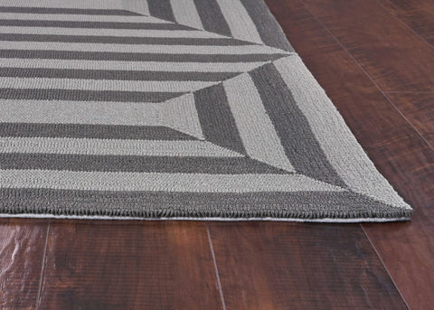 Image of 5 x 7 UV treated Polypropylene Charcoal Area Rug