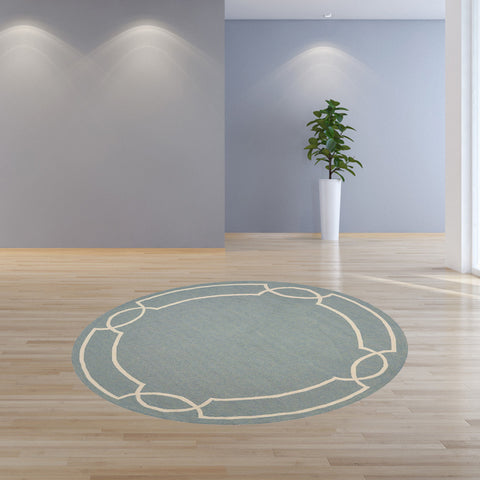 Image of 7 Ft Round UV treated Polypropylene Spa Area Rug