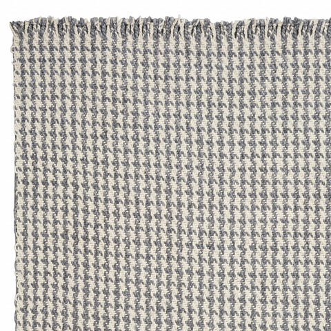 Image of 5 x 8 Wool Ivory or Grey Area Rug