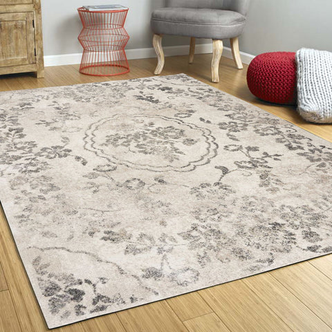 Image of 3 x 5 Polypropylene Grey Area Rug