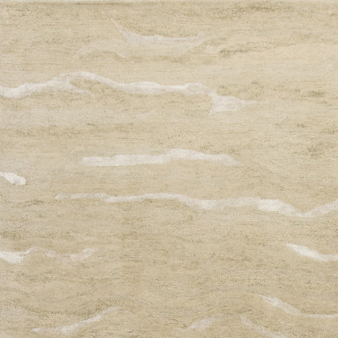 Image of 60" X 84" Beige Wool or Viscose Rug