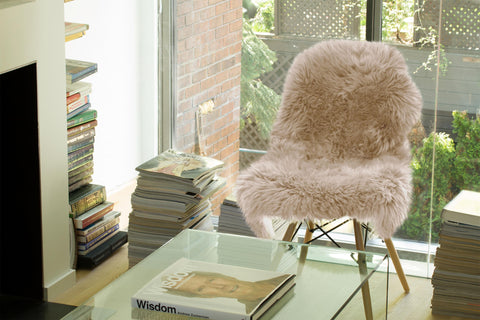 Image of 24" x 36" x 1.5" Taupe Single Sheepskin - Area Rug