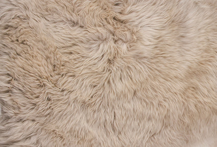 24" x 36" x 1.5" Taupe Single Sheepskin - Area Rug