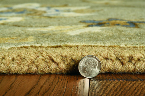 Image of 5 x 8 Wool Grey Area Rug