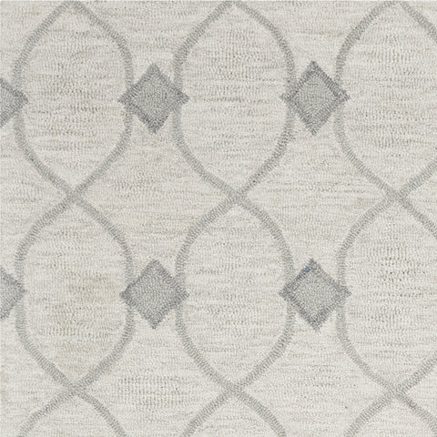 Image of 27" X 45" Wool Ivory Area Rug