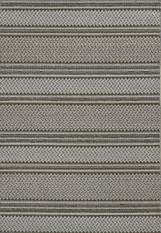 Image of 31" X 93" Grey Polypropylene Rug