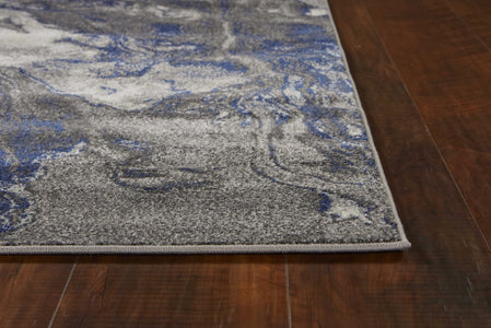 6 x 9 Polypropylene Grey Area Rug