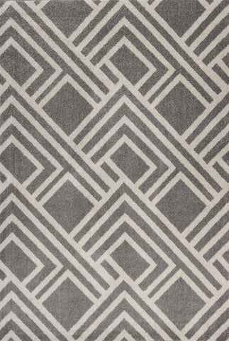 Image of 39" X 59" Grey Polypropelene Rug