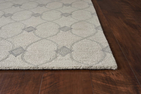 Image of 5 x 7 Wool Ivory Area Rug