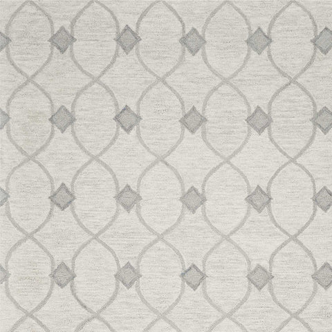 Image of 5 x 7 Wool Ivory Area Rug