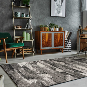 5 x 7 Ft Polypropylene Grey Area Rug