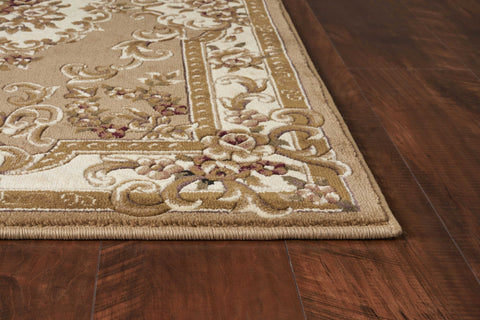 Image of 3 x 5 Polypropylene Beigeor Ivory Area Rug