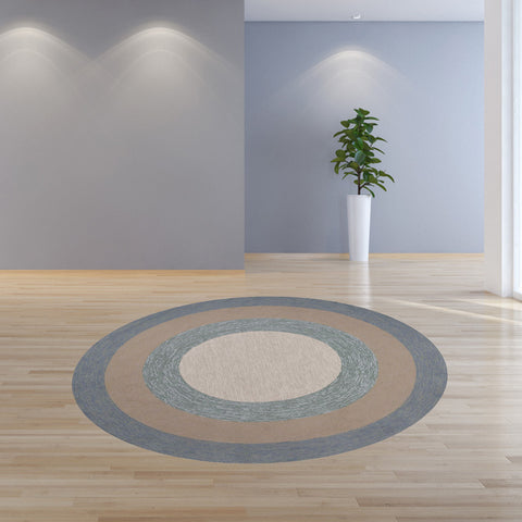 Image of 7 Ft Round UV treated Polypropylene Spa Area Rug