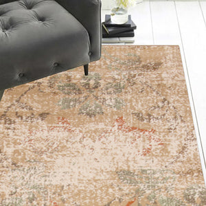 2 x 7 Runner Polypropylene Champagne Area Rug