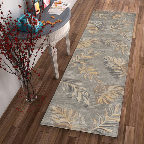 Image of 2 x 8 Runner Wool Grey Area Rug