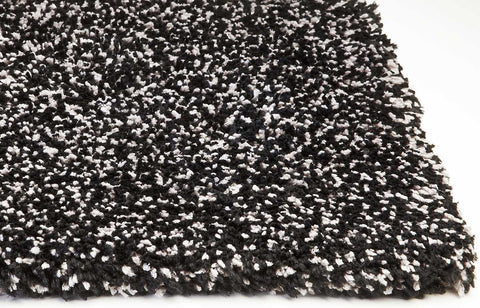 Image of 5 x 7 Polyester Black Heather Area Rug