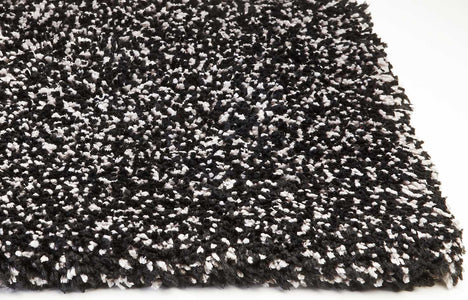 5 x 7 Polyester Black Heather Area Rug