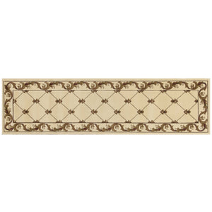 2 x 7 Runner Polypropylene Ivory Area Rug