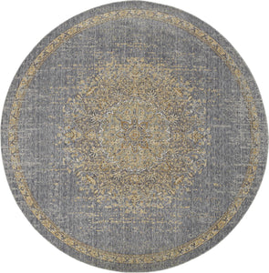 27" X 90" Slate Grey Wool Rug