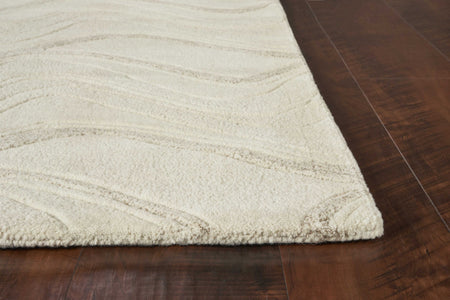 3 x 5 Wool Ivory Area Rug