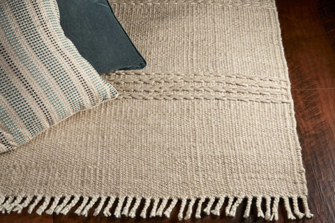 Image of 5 x 8 Wool Natural Area Rug