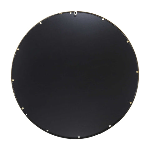 Image of Round Wall Mirror with Matte Gold Finish