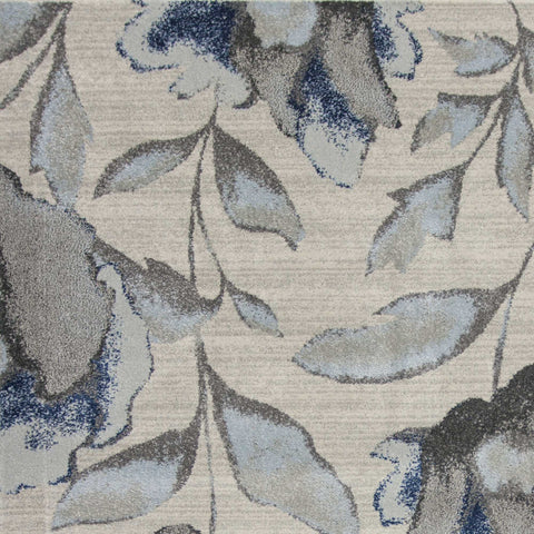 Image of 5 x 7 Polypropylene Grey or Blue Area Rug