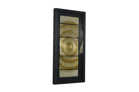 Image of 15" x 2" x 16" Black And Gold, Glass - Shadow Box