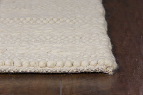 Image of 3 x 5 Wool White Area Rug