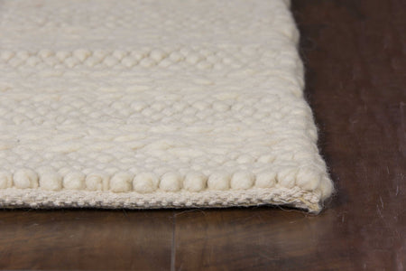 3 x 5 Wool White Area Rug