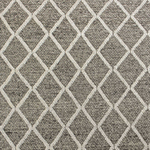 Image of 3 x 5 Wool Dark Grey Area Rug