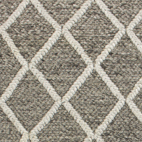 Image of 3 x 5 Wool Dark Grey Area Rug