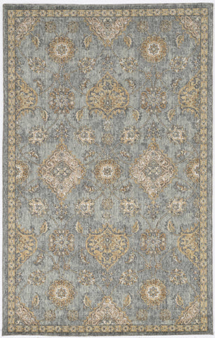 Image of 27" X 90" Sage Green Wool Rug