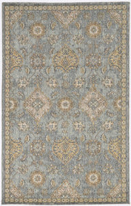 27" X 90" Sage Green Wool Rug