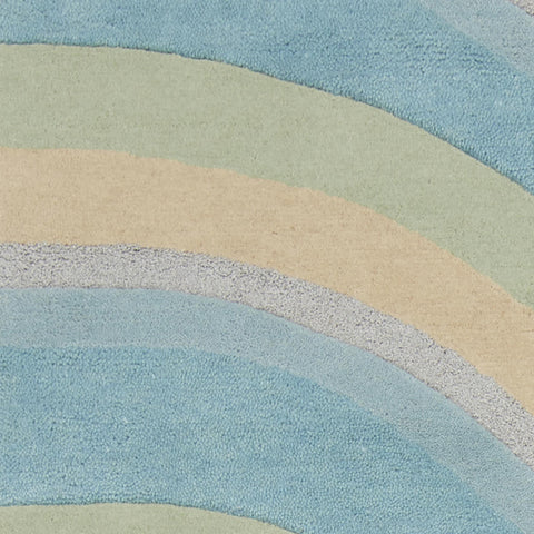 Image of 5 x 8 Wool Ocean Area Rug