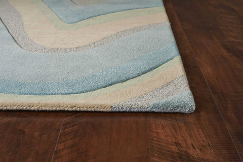 Image of 5 x 8 Wool Ocean Area Rug