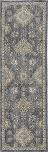 39" X 63" Slate Grey Wool Rug