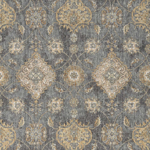 Image of 39" X 63" Slate Grey Wool Rug