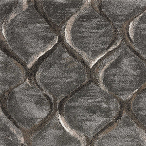 5 x 7 Ft Polypropylene Charcoal Area Rug