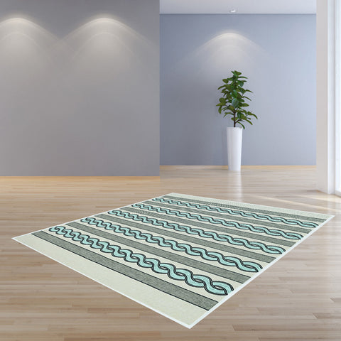 Image of 7 Ft Square UV treated Polypropylene Ivory or Spa Area Rug