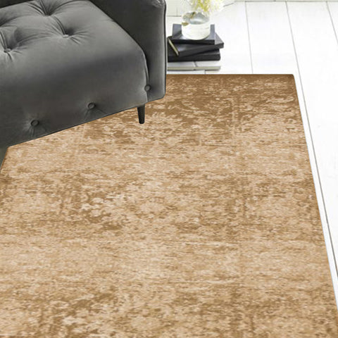 Image of 2 x 7 Runner Polypropylene Beige Area Rug