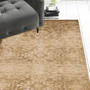 2 x 7 Runner Polypropylene Beige Area Rug